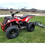 200cc ATV With Lawn Mower w/Reverse 200 Quad Four Wheeler - Mow Master 3000