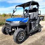 200cc Crossfire UTV Gas Golf Cart With Rear Flip Seat & Dump Bed - Contender Edition - Blue