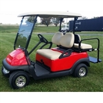 48V Cherry Red Club Car Precedent Electric Golf Cart