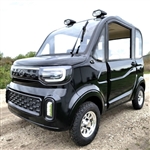 Electric Golf Car 4 Seater Small LSV Low Speed Vehicle Golf Cart 4 Seater 60v Coco Coupe Scooter Car - Black