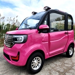 Coco Coupe 60v Electric 4 Seater Golf Cart LSV Scooter Car Custom Pink