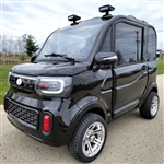 LE Coco Coupe Red Electric Golf Car Small LSV Low Speed Vehicle Golf Cart 4 Seater 60v Scooter Car - Black