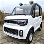 Electric Golf Car 4 Seater Small LSV Low Speed Vehicle Golf Cart 4 Seater 60v Coco Coupe Scooter Car - White
