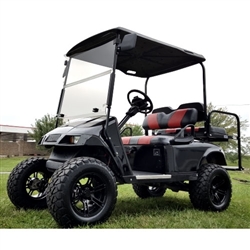 EZ GO Gas TXT Golf Cart Lifted With Rear Flip and Custom Rims & Tires