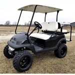 Electric 48v Club Car Precedent Golf Cart Lifted With Monster Tires & Rear Flip Seat