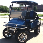 Club Car Precedent Lifted Gas Golf Cart with Black/Blue Seats