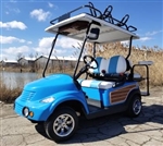 PT Cruiser Woody 48v Electric Golf Cart With Flip Seat Radio & Street Legal Package