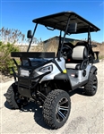 48V Electric Golf Cart 4 Seater Lifted Renegade+ Edition Utility Golf UTV King To Coleman Kandi 4p - Silver
