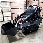 Mini Skid Steer Track Loader 23HP Gas EPA Electric Start - Black & Gray