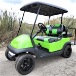 48v Electric Club Car Precedent Golf Cart Slimer Edition With Custom Rims Lights 2 Tone Seats & More