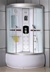 Right Side Corner Shower Enclosure w/ Steam, Radio, & Massage