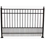 100 ft Complete Puppy Panel Residential Aluminum Fence 4' High Fencing Package