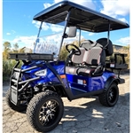 48V Electric Golf Cart 4 Seater Lifted Renegade Edition Utility Golf UTV Compare To Coleman Kandi 4p - Blue