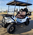 48V Electric Golf Cart 4 Seater Lifted Renegade Edition Utility Golf UTV Compare To Coleman Kandi 4p - White