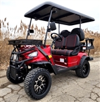 48V Electric Golf Cart 4 Seater Lifted Renegade Edition Utility Golf UTV Compare To Coleman Kandi 4p - Red