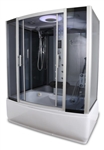 Rectangle Steam Shower and Bathtub Enclosure 58" x 33” - Y9001