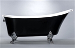 Freestanding Bathtub Modern Seamless Acrylic Bathtub - Cesano Black 63"