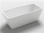 Freestanding Bathtub Modern Seamless Acrylic Bathtub - Garda 60"