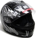 Adult Motorcycle Full Face Helmet (DOT Approved)