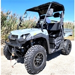 400cc T-BOSS 410 Gas Golf Cart UTV Utility Vehicle 2 Seater 25.5HP 2WD/4WD With Dump Bed - TACTICAL GRAY