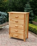 Brand New Rustic Furniture 5 Drawer Dresser