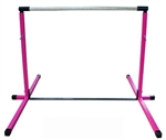 High Quality Pink 3'-5' Adjustable Gymnastics Bar