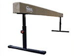 High Quality Tan 8' Gymnastics Balance Adjustable 14"-24" High Beam