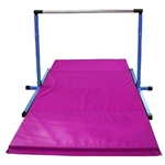 High Quality 3'-5' Blue Adjustable Bar with Pink 8' Folding Mat