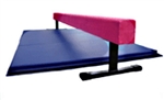 High Quality Pink 8' x 12" Balance Beam with Blue 6' Folding Mat