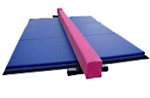 High Quality Pink 8' Balance Beam with Blue 6' Folding Mat