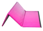 High Quality Pink 4' x 6' x 1-3/8" Folding Panel Gymnastics Mat