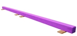 High Quality Purple 12' Gymnastics Balance Low Beam