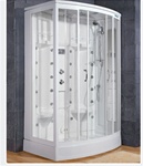 Zen Brand New Walk In Steam Shower 56" x 37" x 89"