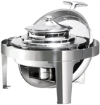 Commercial Roll Top Stainless Steel Bain-Marie Chafing Dish Soup Bowl Station