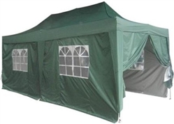 Heavy Duty 10' x 20' Green EZ Pop Up Party Tent