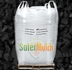 Painted Black Rubber Mulch Shredded Mulch - Painted For Playgrounds and/or Landscaping (ASTM F-3012 CERTIFIED) - Painted Black