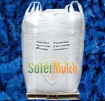 Blue Rubber Mulch Shredded Mulch - Painted For Playgrounds and/or Landscaping (ASTM F-3012 CERTIFIED) - Blue