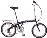 TEMPEST 20" Folding 6 Speed Bike with Fenders & Rear Rack