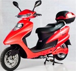 Red 500 Watt Electric Scooter Moped