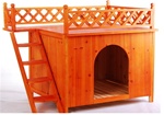 Raised Wooden Dog House