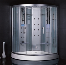 Zen Brand New Computerized 2 Person Walk In Steam Shower