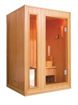 2-3 Person Natural Canadian Hemlock Traditional 220V Indoor Sauna - HL300SN BALDWIN