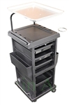 Brand New Lockable Trolley with Extra Aluminum Top Tray