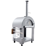 Brand New Outdoor Stainless Artisan Wood Fired Charcoal Pizza Bread Oven BBQ Grill - Silver