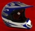 Youth Blue Matte Motocross Helmet (DOT Approved)