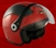 Adult Red Open Face Motorcycle Helmet (DOT Approved)