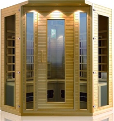 Brand New 3-4 Person Corner Infrared Sauna ETL Approved