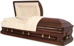 Solid Wood Casket Mohagany/Satin