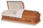 Solid Wood Casket - Solid Oak Wood