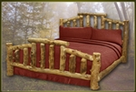 Brand New Mountain Cottage Rustic Furniture Aspen Log Bed
